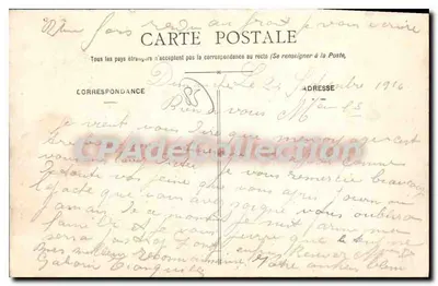Donna che tiene un ombrello — Sables-d'Olonne — Lucien Amiaud, N° 2252 — Verso