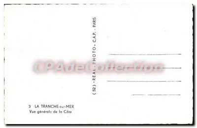La Tranche-sur-Mer — Algemene uitzicht van de kust — (52) REAL-PHOTO-CAP - PARIS — Achterkant