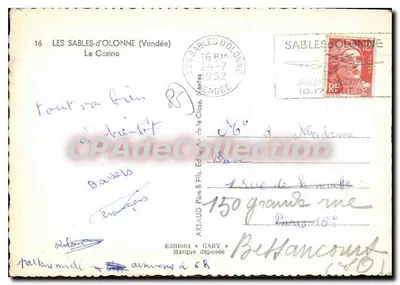 Les Sables-d'Olonne — Kasyno i Hotel Grand — Wydawnictwo Gaby — Rewers