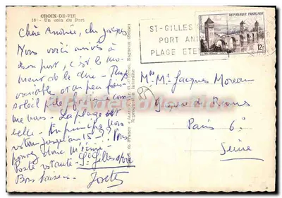 Croix-de-Vie — Un rincón del Puerto — Alain — Reverso