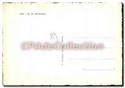 Ilha de Noirmoutier — carta postal ilustrada — F. Choseau, Nantes, n°1032 — Verso