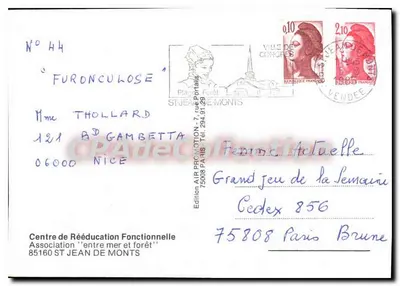 Hotel 'Furonculose' — Strand van Portails — Uitgave Air Promotion — Achterkant