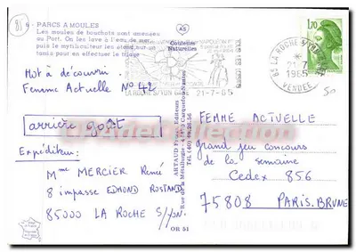 Pescadores de mexilhões em La Roche-sur-Yon — editor AS, n°42 — Verso