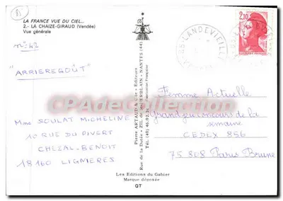 La Chaize-Giraud (Vendée) — Vista geral — Pierre Artaud & Cie, Editores — Verso