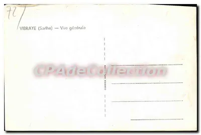 Vibraye (Sarthe) — Ogólny widok — Combiér Imp. Nelson — Rewers
