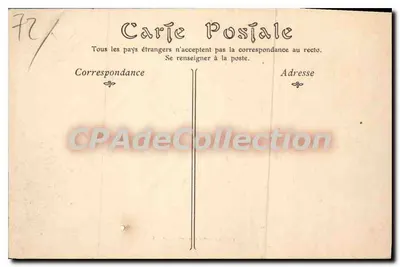 Desvio pela Estrada Florestal de Vibraye — Circuito da Sarthe 1906 — CPAdeCollection — Verso