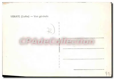 Vibraye (Sarthe) — Vista geral — Combier — Verso