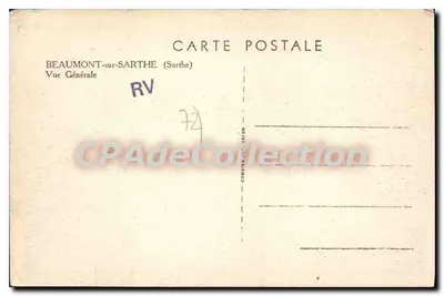 Beaumont-sur-Sarthe — Vista Generale — Combien-l'Éclaireon — Verso