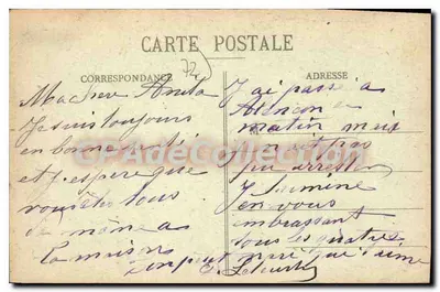 Fresnay-sur-Sarthe — Kąt Ogrodu Publicznego — Wyd. E. Volsin, Fresnay — Rewers