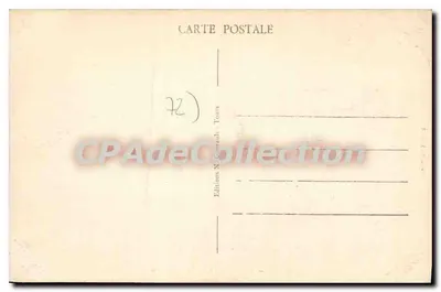 Chahaignes (Sarthe) — As Margens do Loir — Edições N. Goupault, Tours — Verso