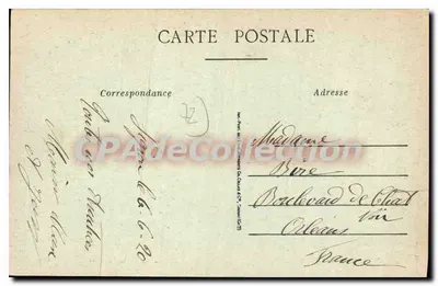 Courcelles perto de Malicorne (Sarthe) — O Velho Castelo — G. Elibert & Cie — Verso