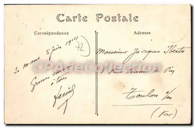 Le Mans — Promenada Jacobinów. Kioszek Muzyczny — R. Barbier, wyd., Le Mans. — Rewers