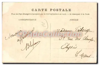Champagné — O Ponte e a Ilha — E. Housseau, Imp.-Edit. 79, Avenue Thiers, Le Mans — Verso