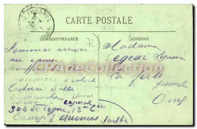 Camp d'Aufours — Przygotowanie do Marszu — LL. — Housseau, 79, Avenue Thiers — Le Mans — Rewers