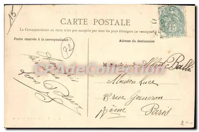 Le Mans — A Caserna do 31º Regimento de Artilharia — L.L.M. — Sala das Notícias — Verso