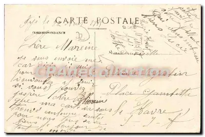 Fyé (Sarthe) — Placówka kościoła — Widok główny — Wydawnictwo Biblioteki Narodowej, Alençon — Rewers
