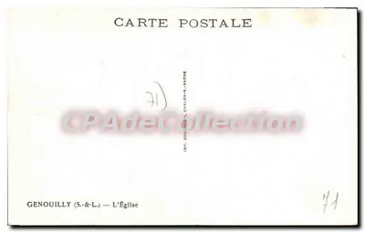 Genouilly (S.-&-L.) — A Igreja — I.S.P. Bouicqon, Chalon-sur-Saône — Verso