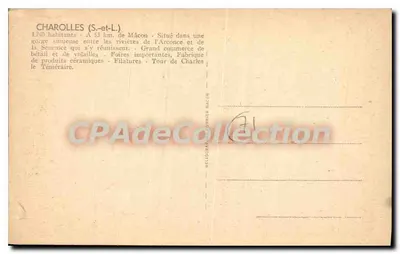 Charolles (S.-et-L.) — vista aérea — editor Pily — Verso