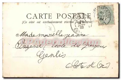 Louhans — O Hotel de Ville — Imp. Londeau-Connat — Louhans — Verso
