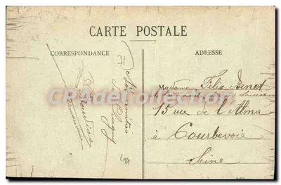 Chagny - Prefeitura — editor Millé, n° 431 — Verso