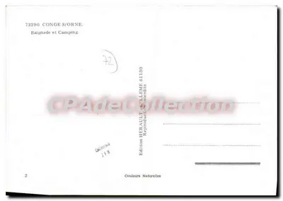 Conges-sur-Orne — Bagno e Campeggio — Edizione Hérault-Bellemé — Verso