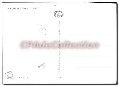 Chapelle-St-Rémy — widok miasta i kościoła — Imprimeur Comber, nr 72.067 — Rewers