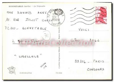 BONNETABLE (Sarthe) — Le Tripoulain — Combier Wydawca Mâcon — Rewers