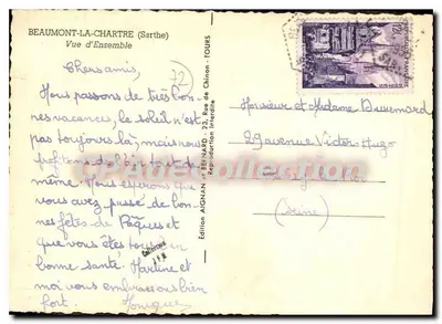 Beaumont-la-Chartre — il suo sito, le sue curiosità — Edizione Aignard — Verso