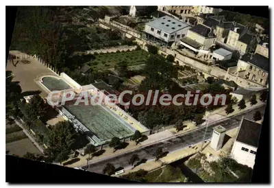 Saint-Calais (72) - Vista aérea - A Piscina — Combiér Imprimeur