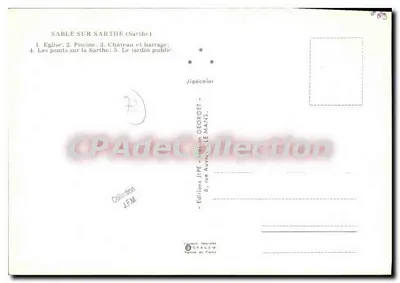 SABLE SUR SARTHE — widok panoramiczny — Jipécolor — Rewers