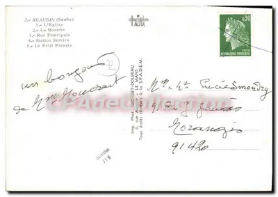 Ruaudin — widok panoramiczny — Imp. Fot. GEORGET-DOLBEAU, Le Mans — Rewers