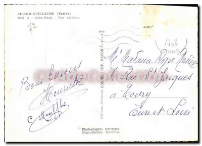Sillé-le-Guillaume (Sarthe) — Coco-Plage — Vista aérea — Éditions Aériennes Consier — Verso