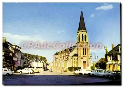 La Suze (Sarthe) — igreja e rua — Edições J.I.P.E. n° 2100