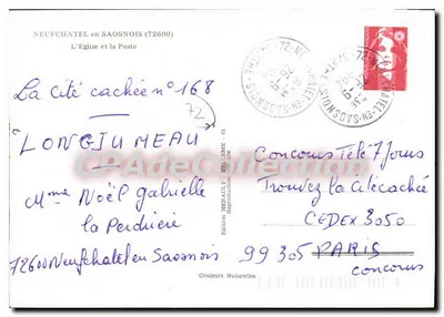 Igreja de Longjumeau — Neufchâtel-en-Saosnois — Edição Héraldica — Verso