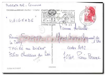 Thoire-sur-Dinan — Die Kirche — Cing — Rückseite