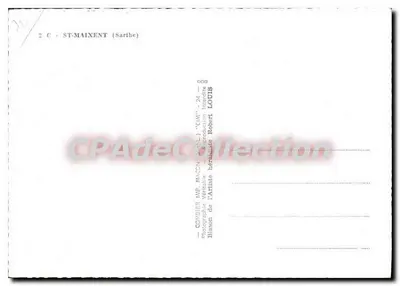St-Maixent (Sarthe) — Castelo, Igreja, Fonte, Huche-Poche — Combier — Verso