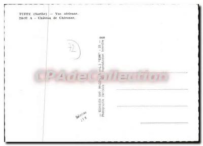 Tuffe (Sarthe) — Widok z powietrza — Zamek Chéronne — IMP. MACON (S.-et-L.) — Rewers