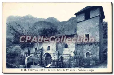 Grésy-sur-Isère — A antiga igreja do século XV — Fonte romana