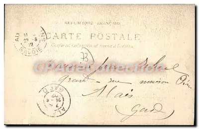 Aix-les Bains — Os Moinhos de Grésy — editor desconhecido, número de série não visível — Verso