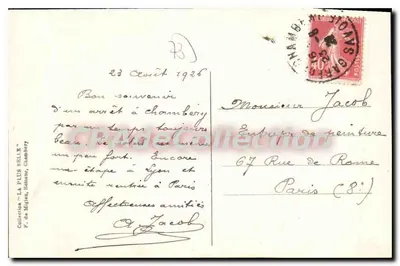 Chambery — A Rampe do Castelo — F. de Migues, n°159 — Verso