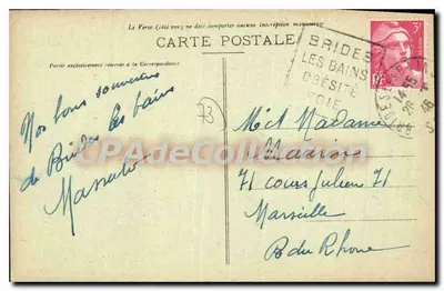 Las Cythera — Le Doron w BRIDES-LES-BAINS — Fotografia Grimal, Chambéry, nr 3803 — Rewers