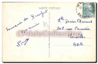 Vallon de Trécol i Pierre Menta — Beaufort (ok.) — La Savoie Pitttoresque, nr 1256 — Rewers