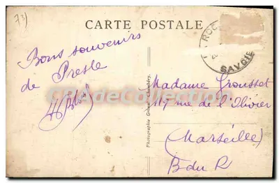 La Rochette (Savoie) — Zamek — Fotografia Gravel-Chambry, nr 2390 — Rewers