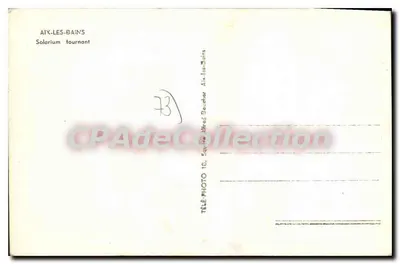 Aix-les-Bains — obrotowy solarium — Tele Photo 10, Plac Alfred Daudet — Rewers