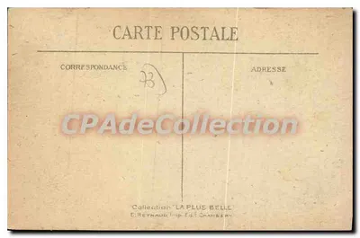 Aiguebelette e o Lago — vista aérea — E. Reynaud, Imp.-Ed. Chambéry — Verso
