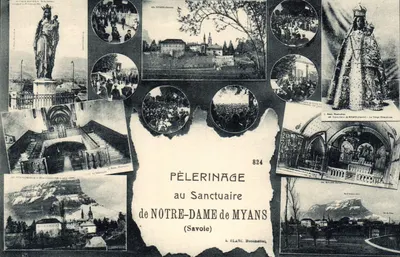 Peregrinação ao Santuário de Nossa Senhora de Myans — (Savoie) — L. Blanc, Montmélian, n°824