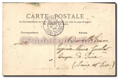 Chambéry — Wejście do Kasern 97. Régiment d'Infanterie de Ligne — E. Reynaud Wydawca — Rewers
