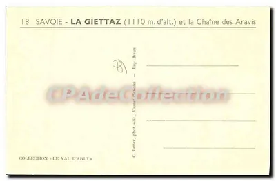 La Giettaz — Savoie — Kette der Aravis — C. Pettex, phot. edit. Flume (Savoie) — Rückseite