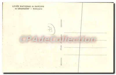 Lycée National de Garçons — Réfectoire — Chambéry — Rewers