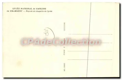 चंबेरी में लिसी नेशनल डी गार्सॉन्स — लिसी की छत और चैपेल — फोटोग्राफी जे. लाउगोन — पीछे